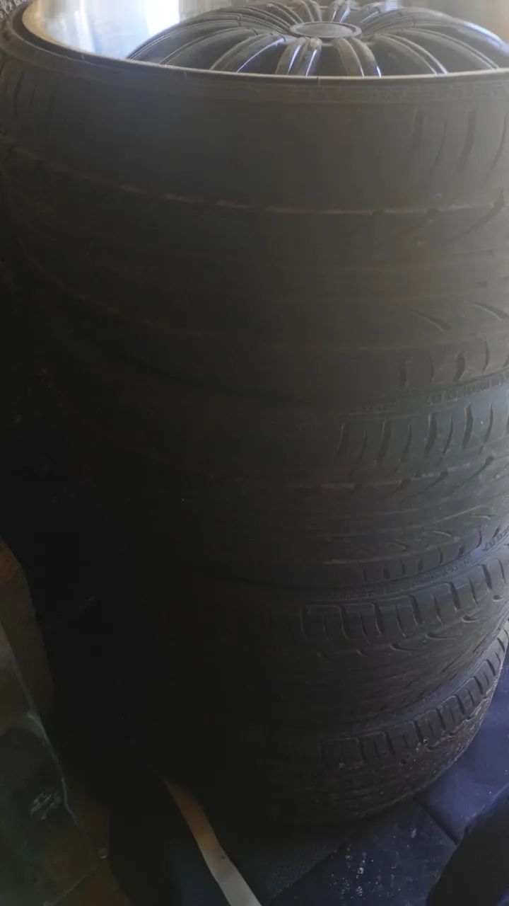 4 pneus com roda aro 22 - Foto 2