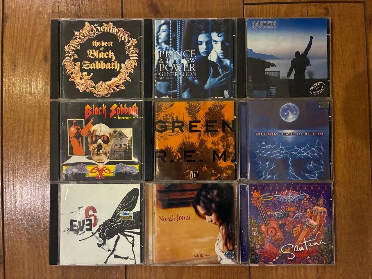 Lote com 9 cds de Rock 