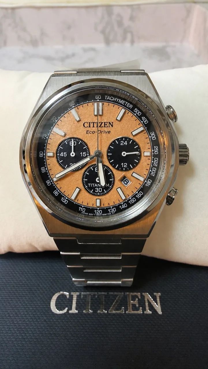 Citizen Zenshin Salmão Chrono completo zero