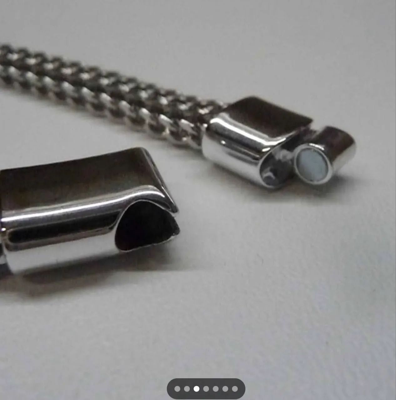 Pulseira Aço Inox Masculina 19Cm - Foto 5