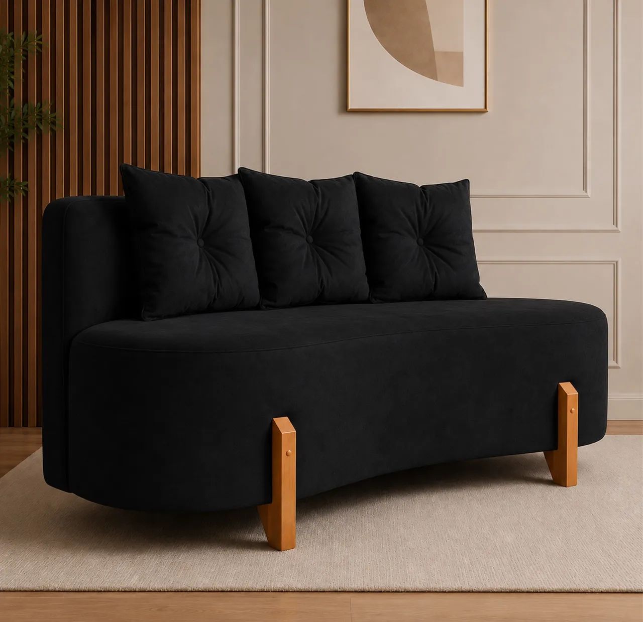 Sofá Orgânico Estofado - Design Moderno e Exclusivo