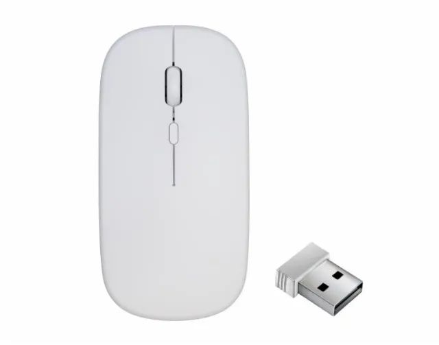 Mouse Sem Fio Recarregável Branco Kmex Ma-a7w4 *ENTREGA GRÁTIS*