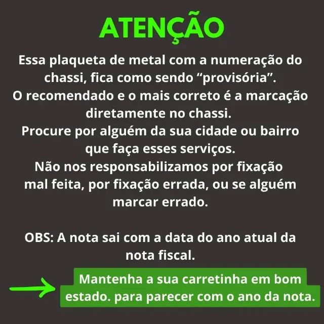 Nota Fiscal Carretinha - 1 Eixo - - Foto 4