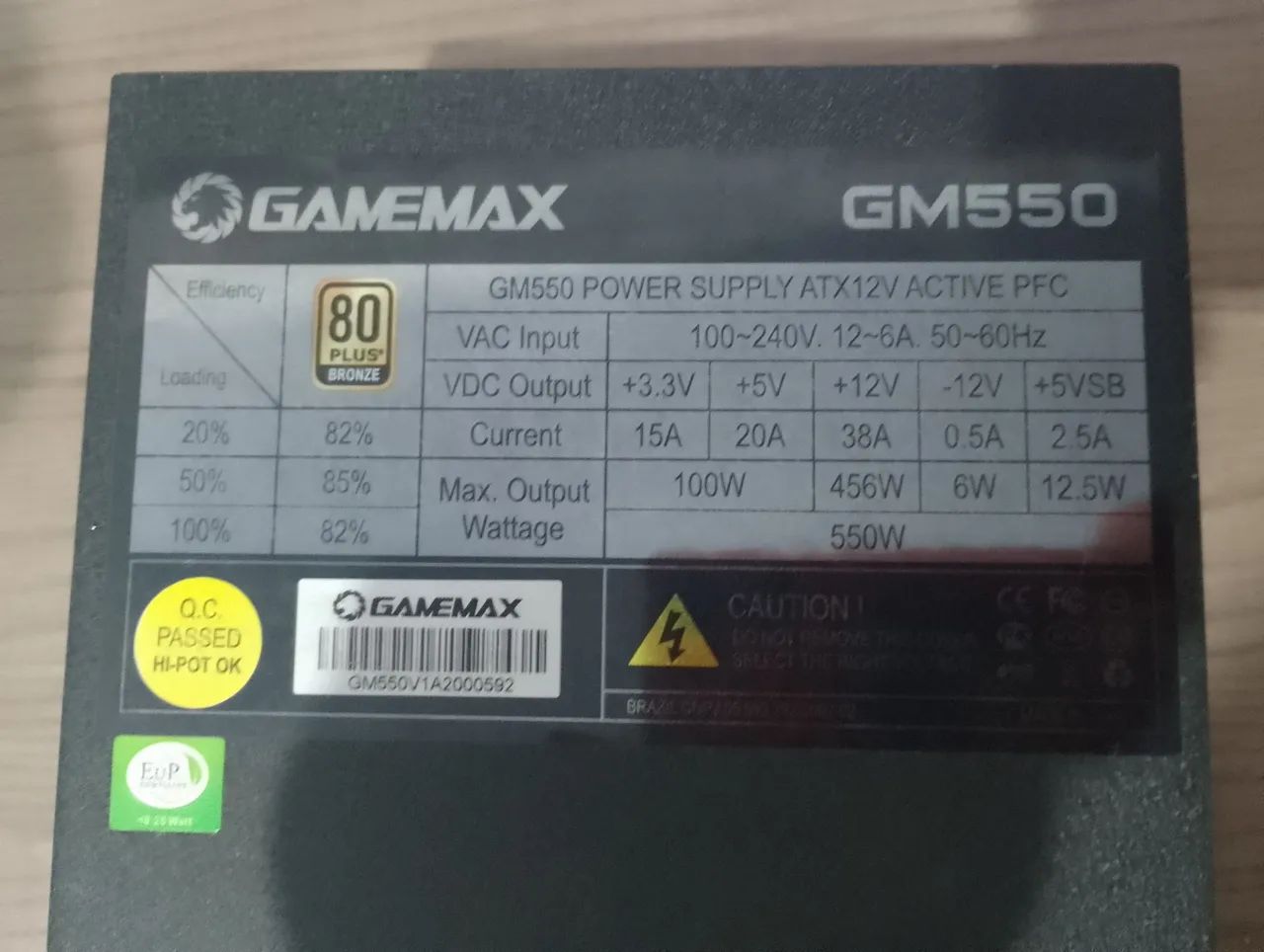 Fonte Real Gamemax 80 Plus Bronze - Foto 3