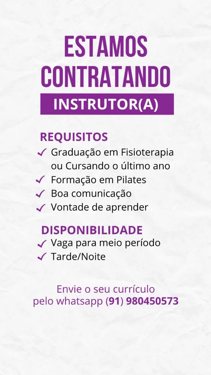 Instrutor(a) de pilates