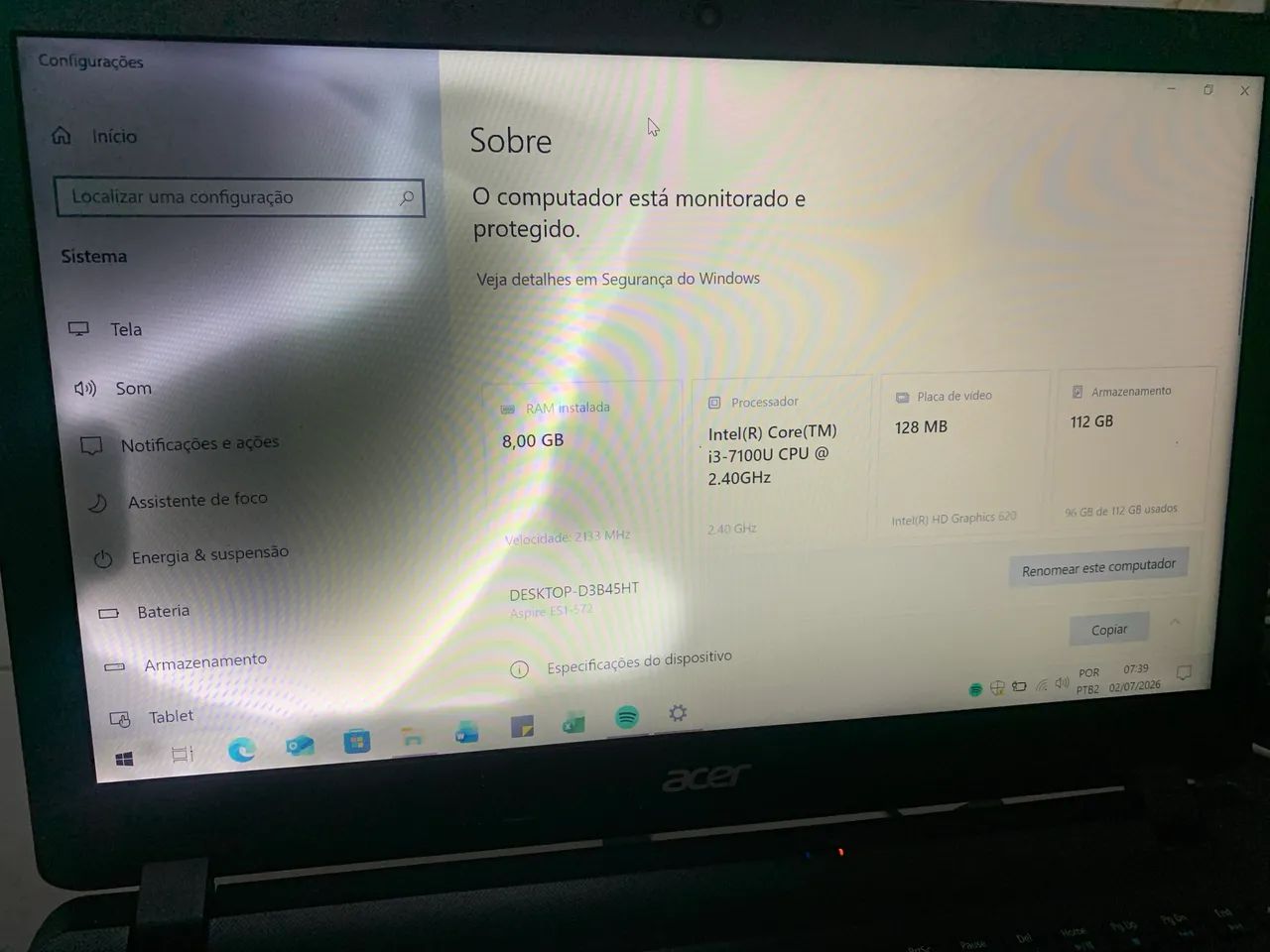 Notebook ACER 