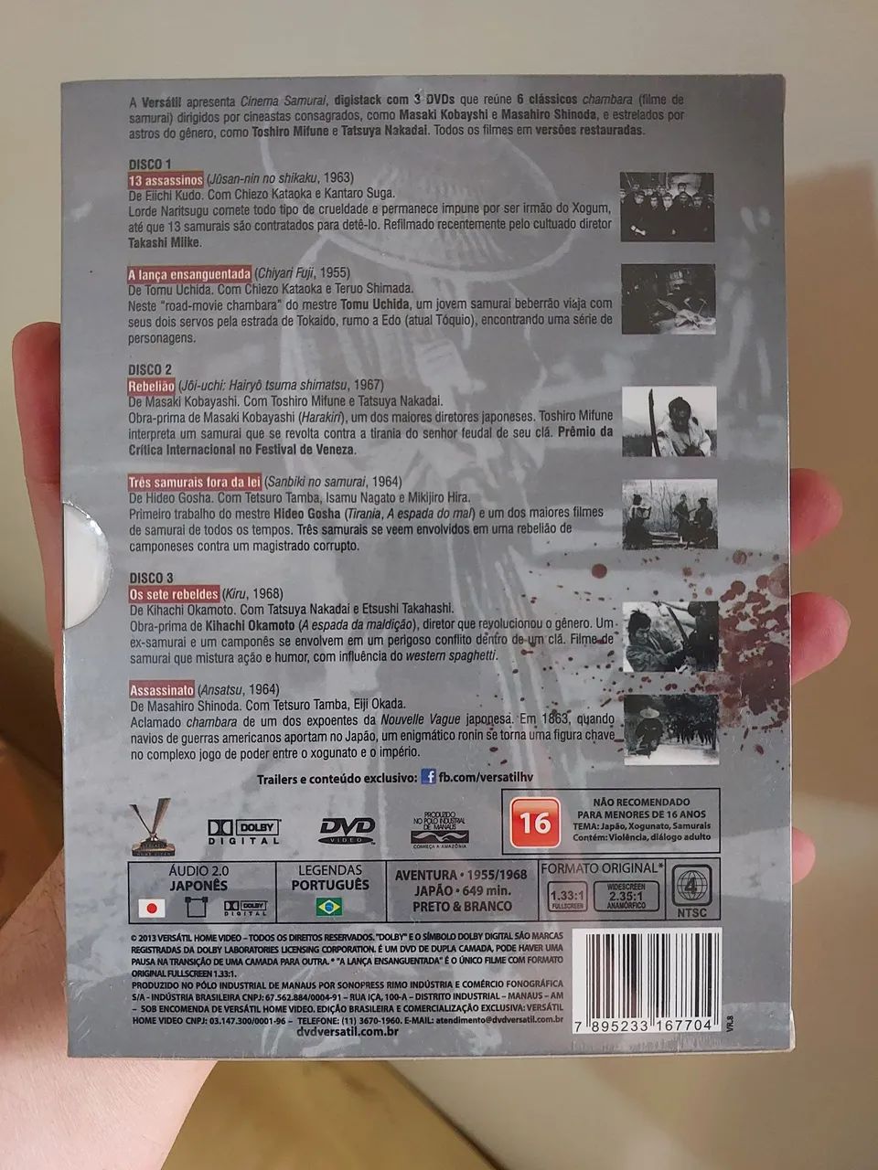 DVD Box Filmes Cinema Samurai (Original, Lacrado) - CDs, DVDs etc