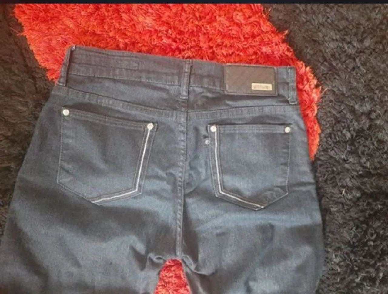 calça forum jeans azul escuro 36 - Foto 4