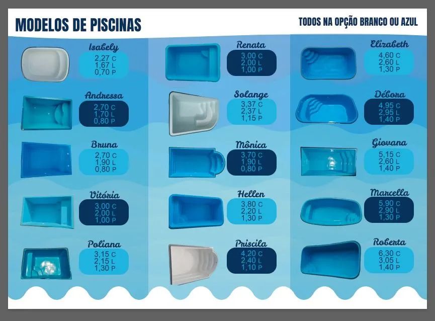 Piscina de fibra 