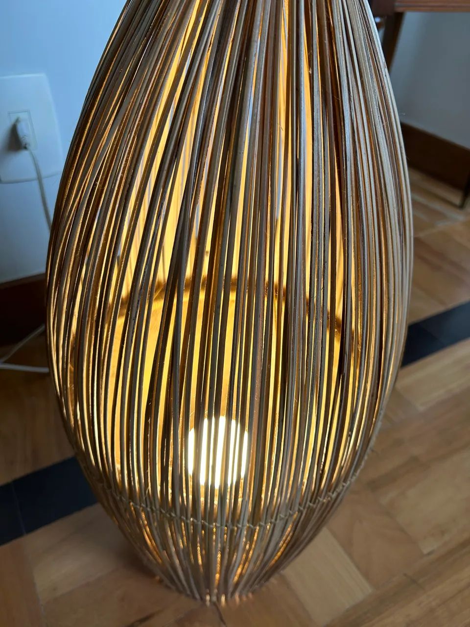 Luminária de fibra de coco - Foto 3