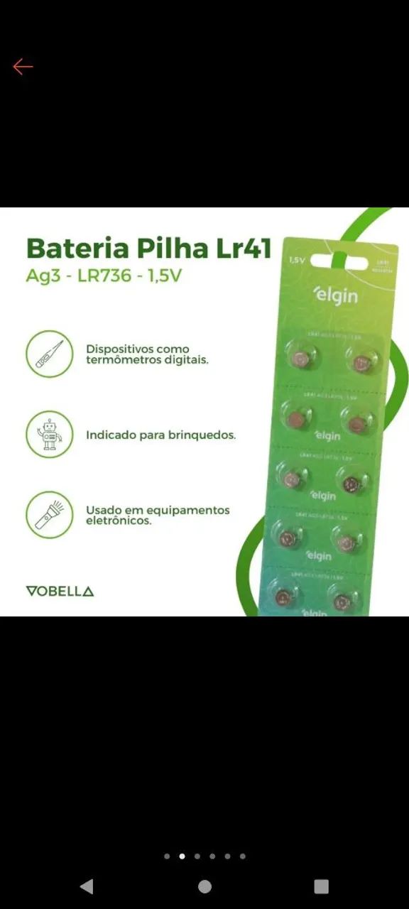 Pilhas lr41 - Foto 2