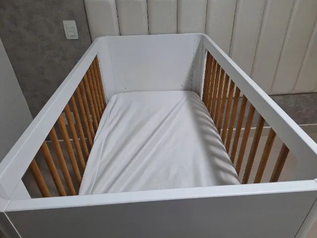 Berço Boom Classic Branco Fosco (Evolutivo / vira cama até 6 anos). - Foto 4