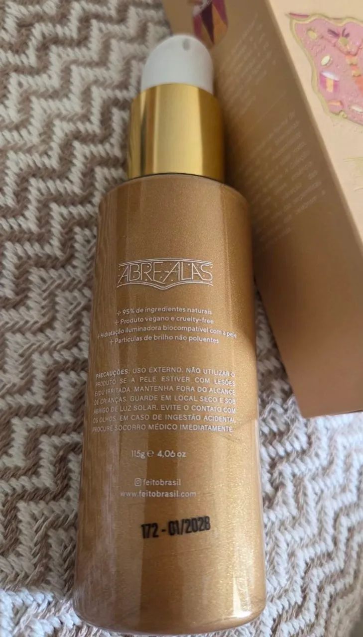 Iluminador Corporal Dourado Feito Brasil - Foto 3