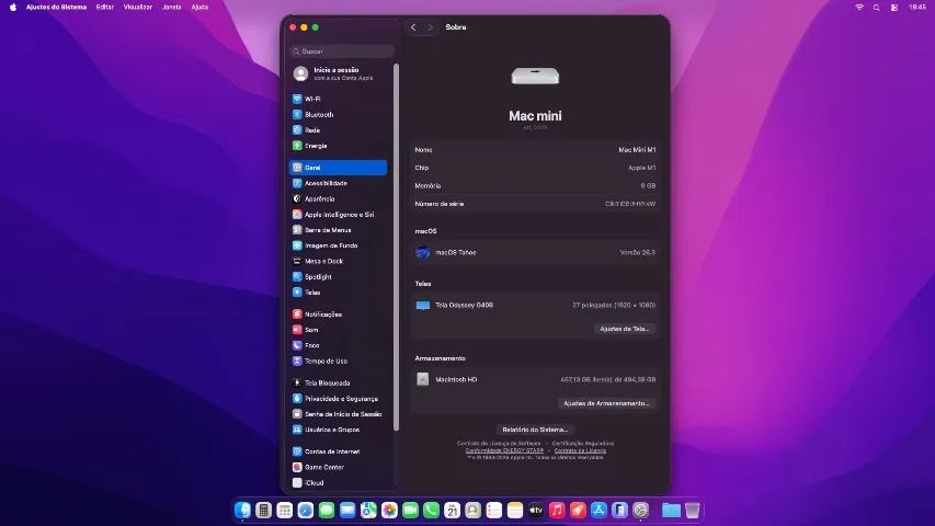 Mac Mini M1 512GB SSD 8GB RAM (Venda ou Troca) - Computadores e