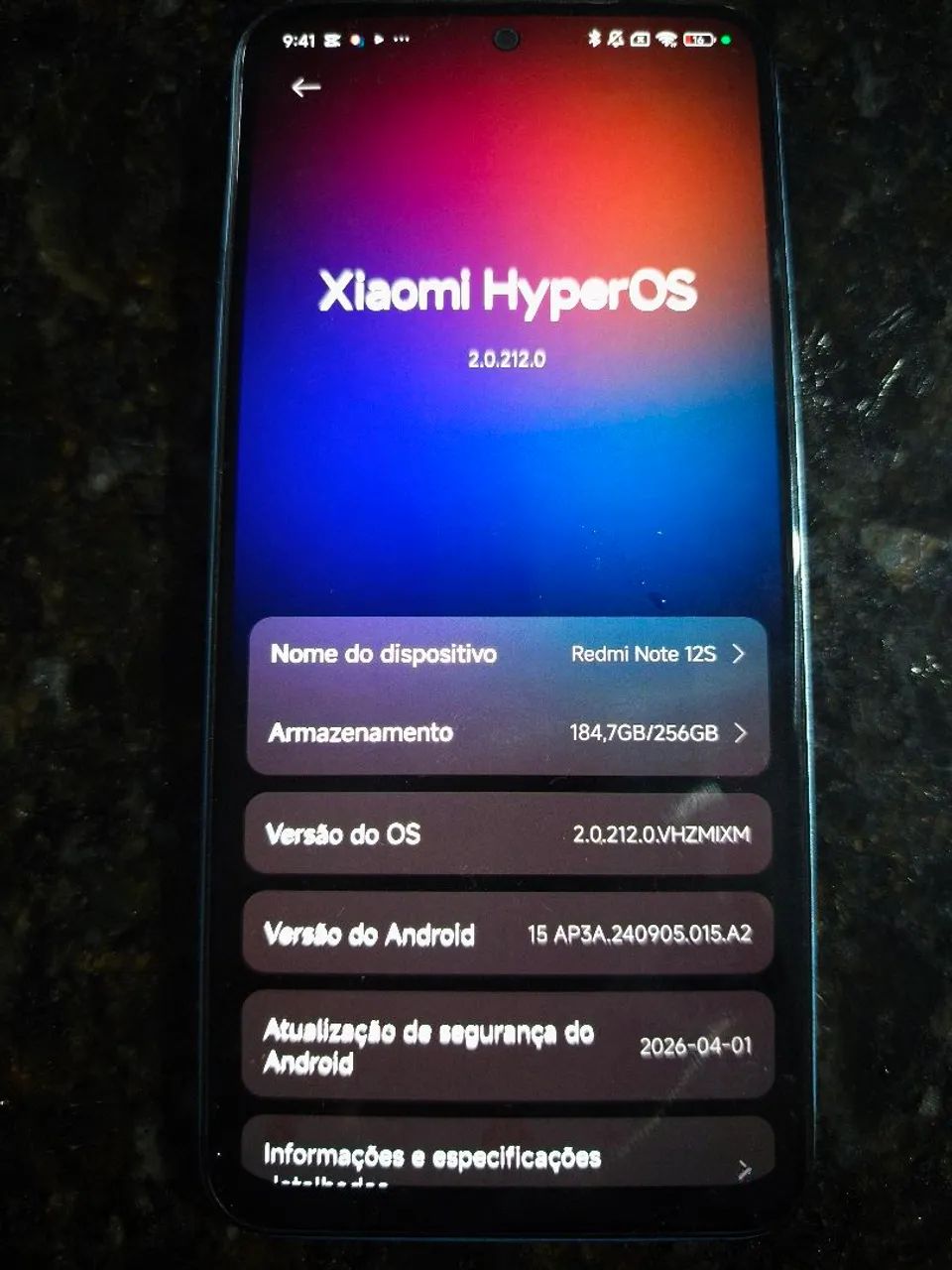 Vêndo esse celular redimi note 12s 