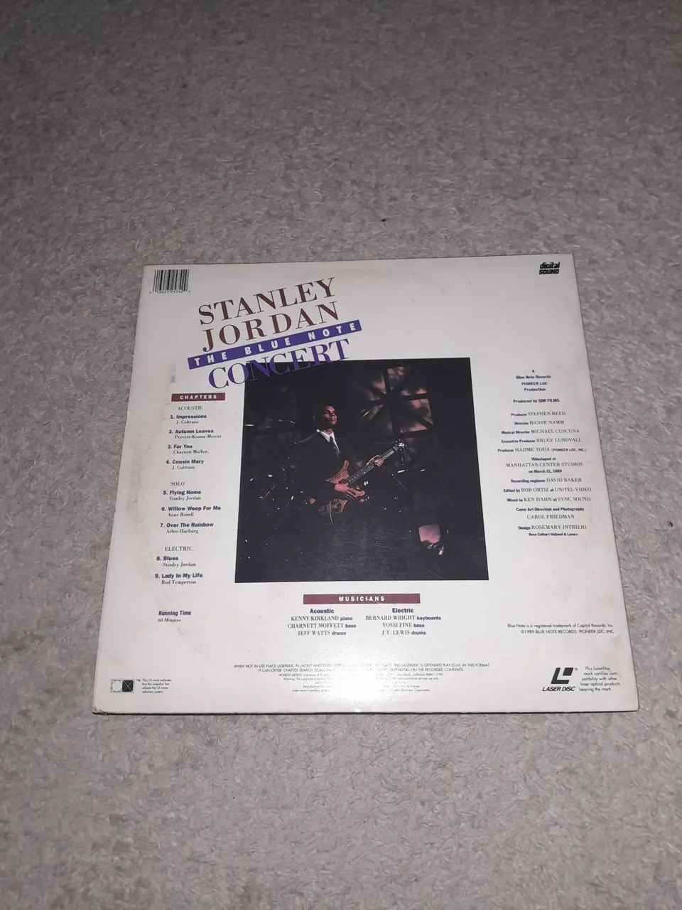 Laserdisc Stanley Jordan The Blue Note Concert (importado) - Foto 2