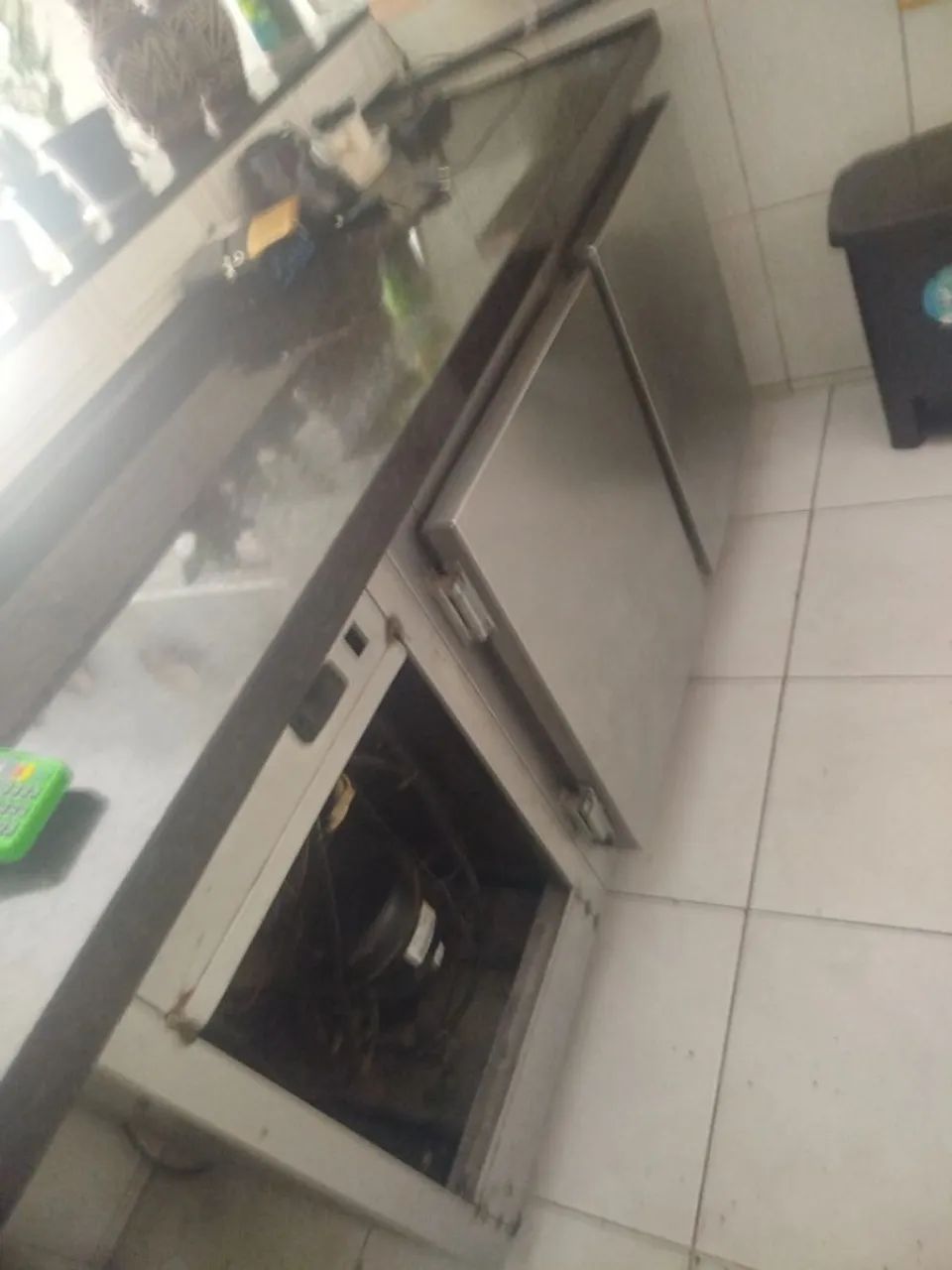 Balcão e frisar inox
