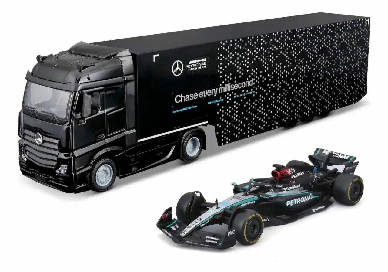 Caminhão F1 Mercedes 2024 + Carro AMG W15 #63 Russell 1:43 - Foto 4