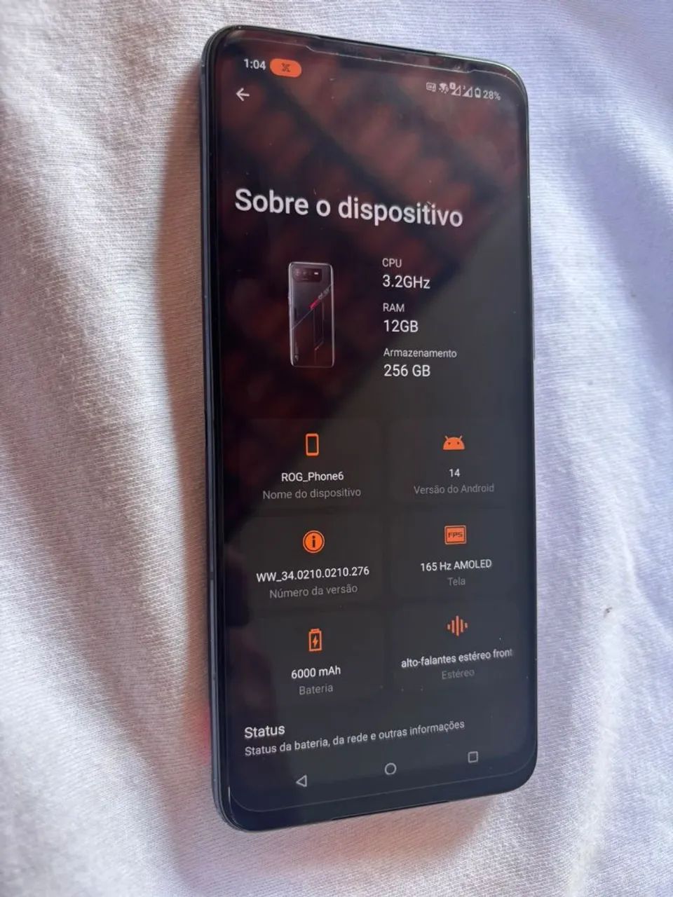 Troco rog phone6 12ram  - Foto 4