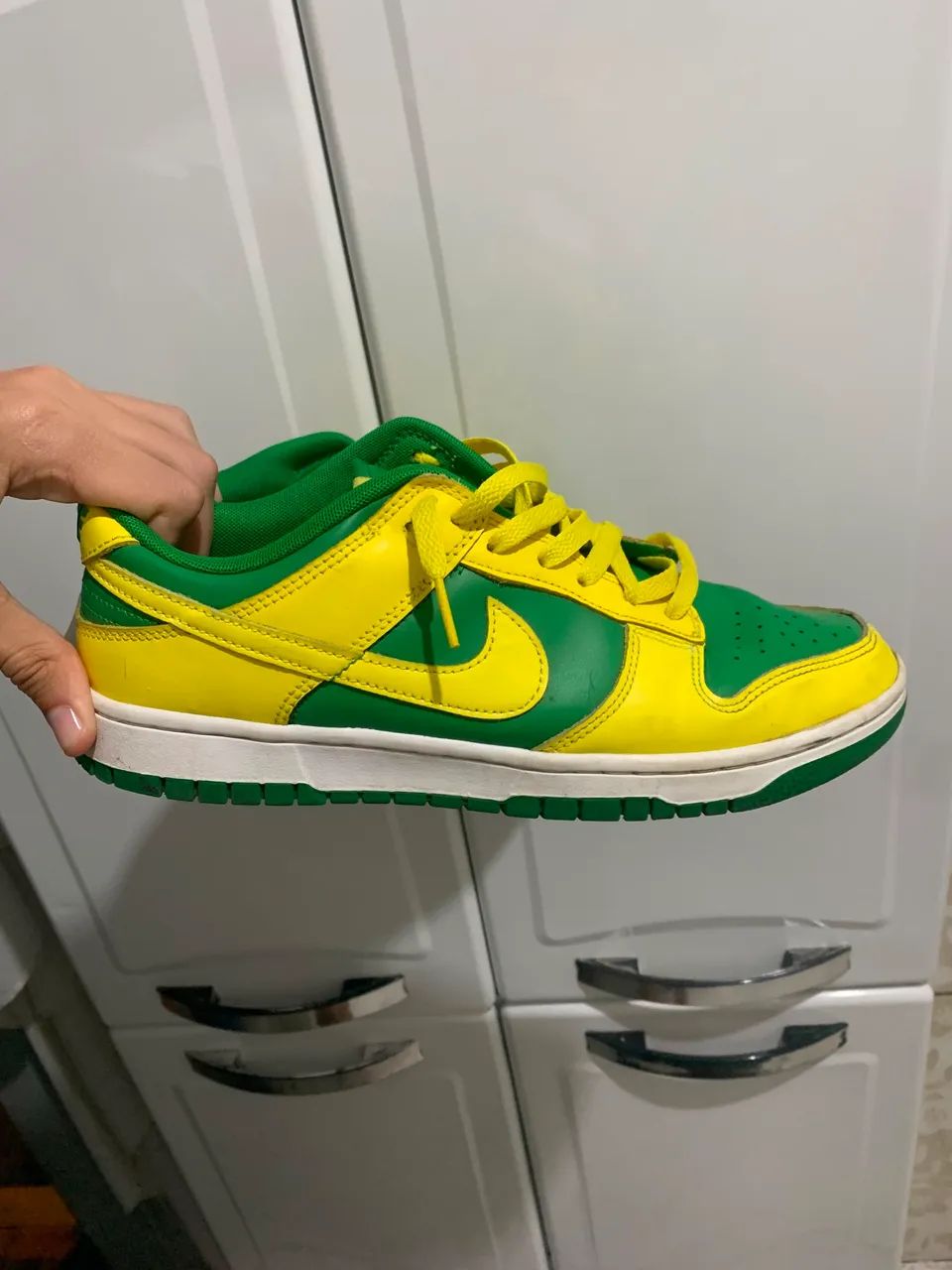 TÊNIS NIKE DUNK ORIGINAL BRASIL AMARELO E VERDE
