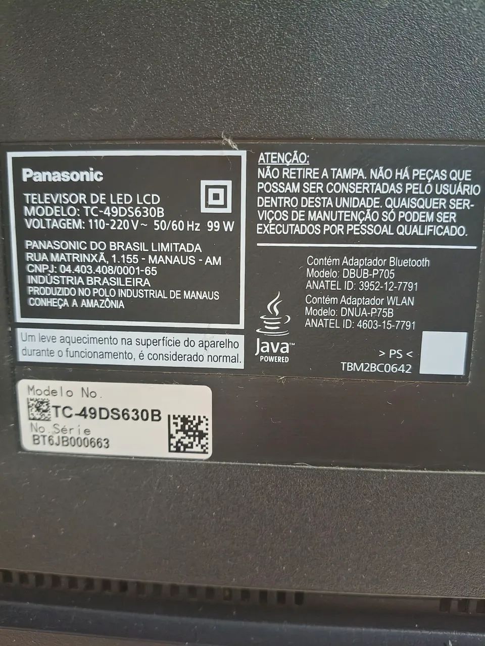 Smart TV Panasonic 49" - Defeito  - Foto 2