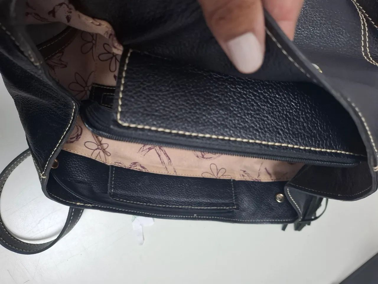 Bolsa de Couro Legítimo. - Foto 3