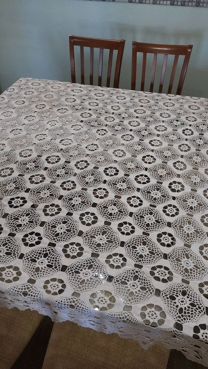 Toalha de crochê 