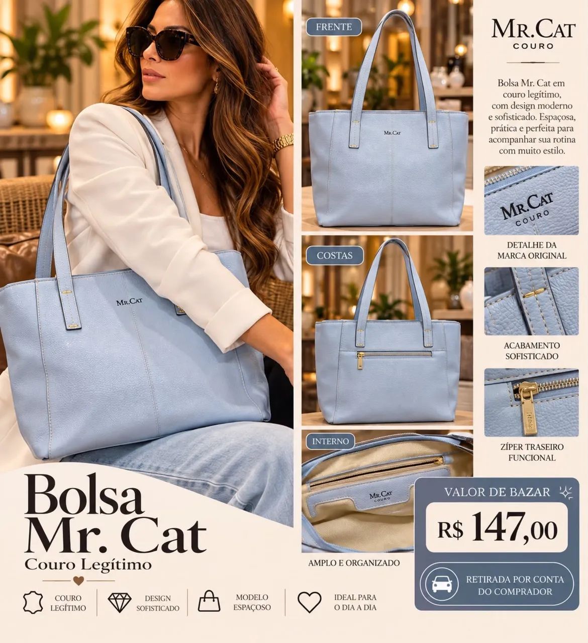 Bolsa mr. Cat  - Foto 3