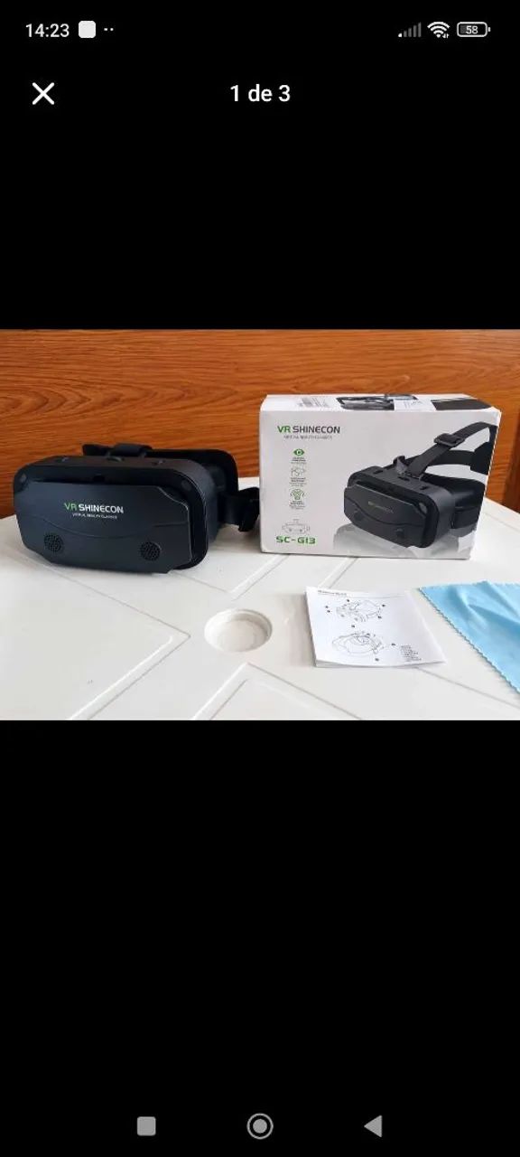 Óculos realidade virtual 