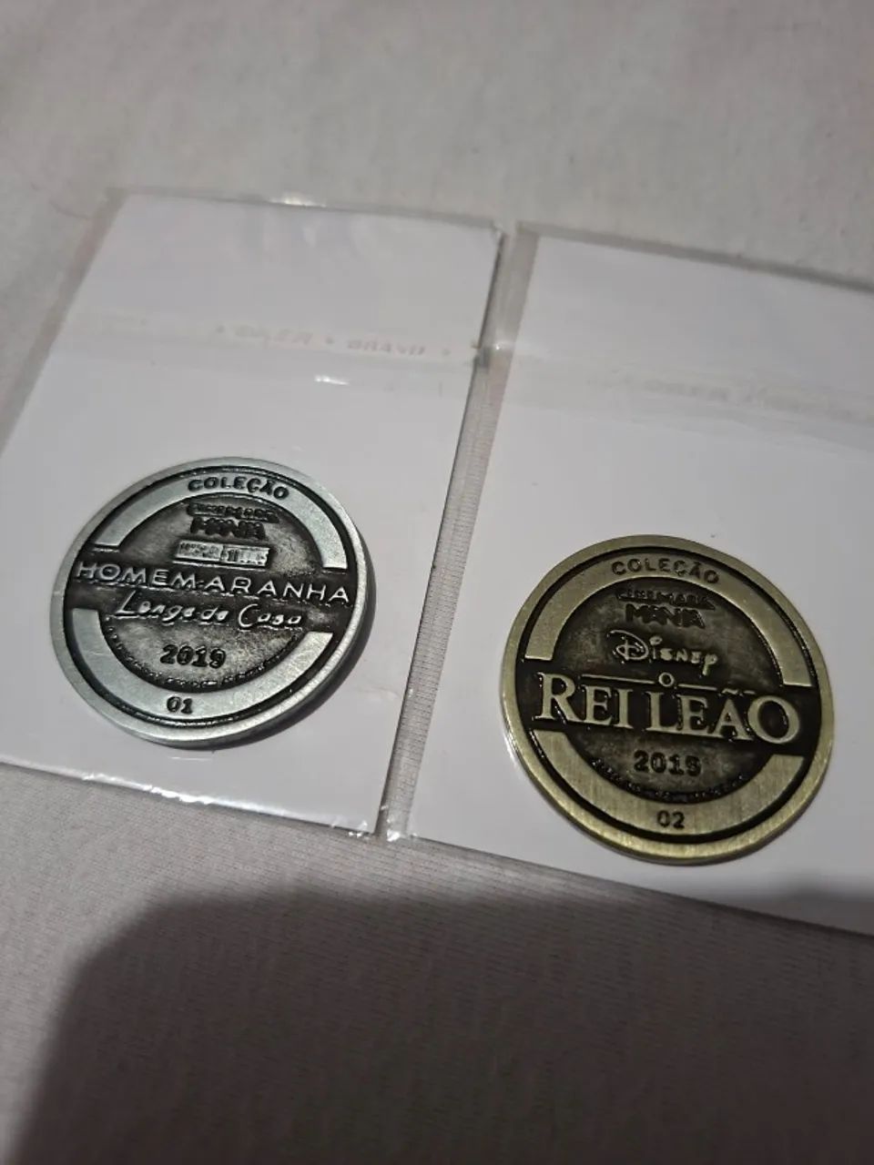 Moeda Rei Leão e Homem Aranha Cinemark