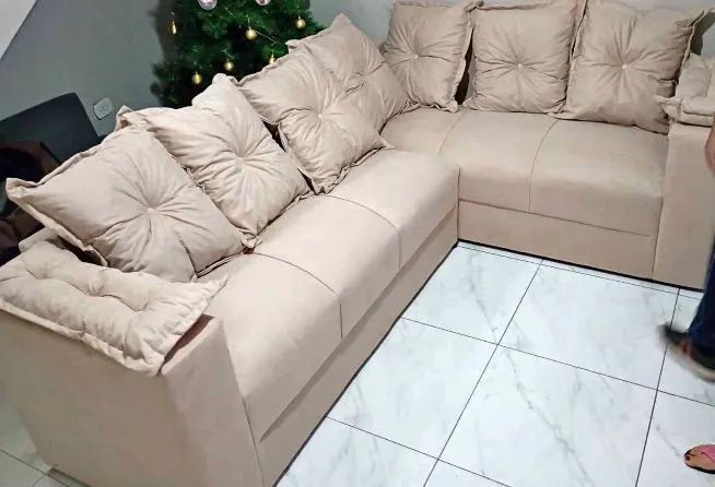 PROMOÇÃO SOFÁ DE CANTO ALMOFADÃO PAGAMENTO NA ENTREGA. - Foto 2