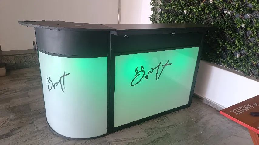 Balcão com LED mdf maravilhoso e imponente