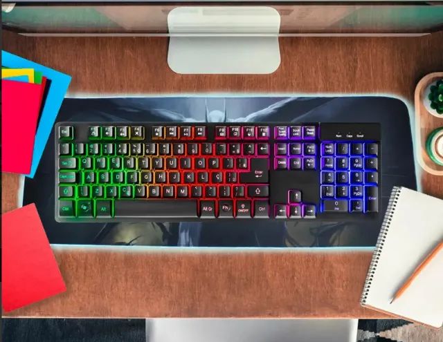 Mousepad Gamer Com Iluminação Rgb Knup - Foto 4