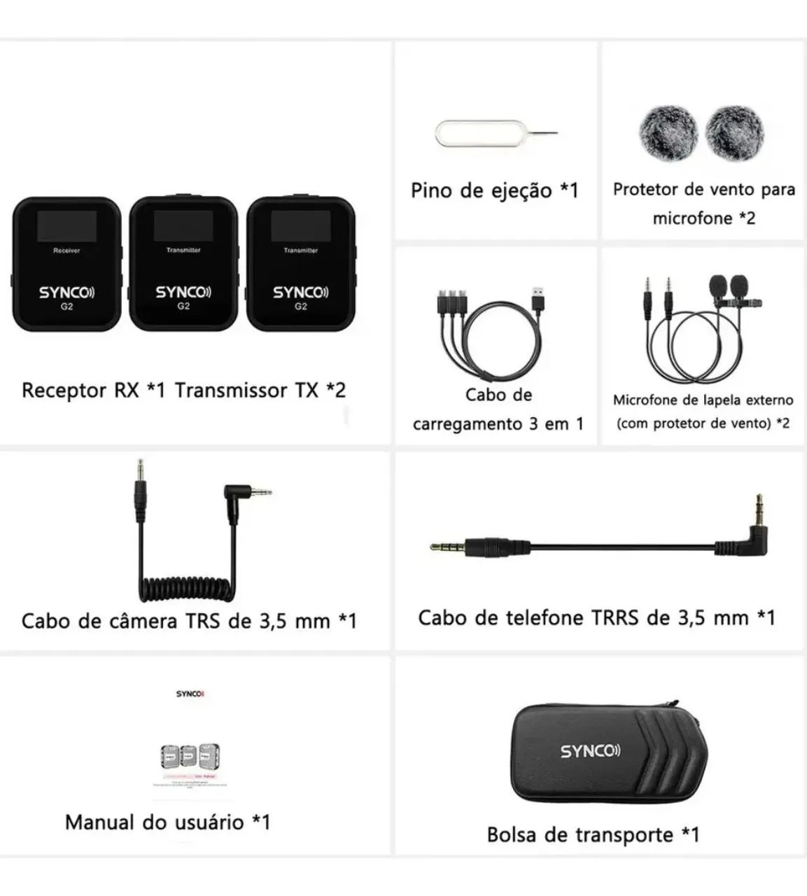 Microfone sem fio Synco G2 A2 - Foto 2