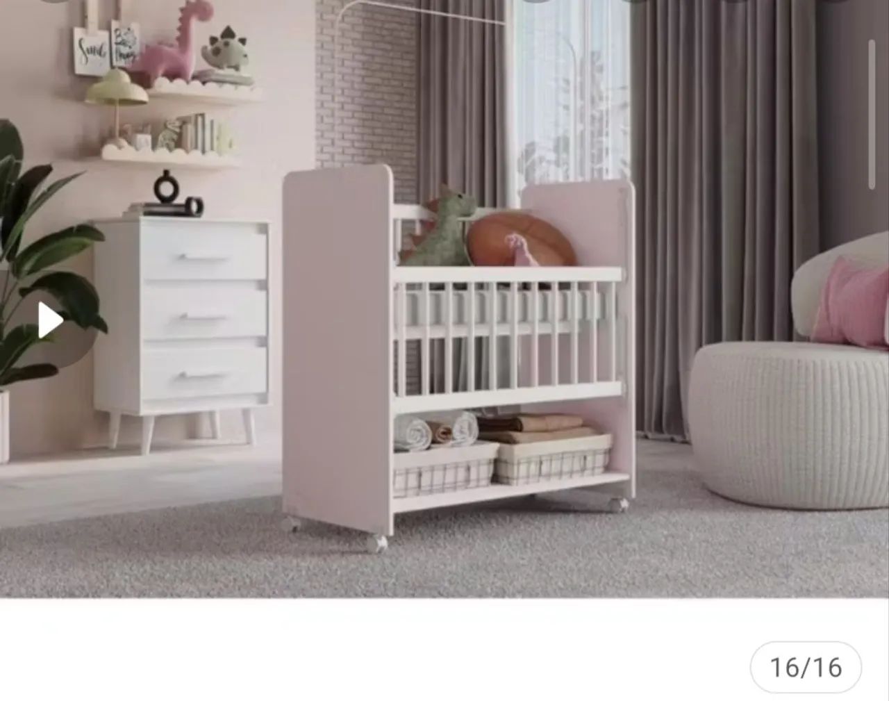 Mini berço nunca usado, tá 300 no site - Foto 2