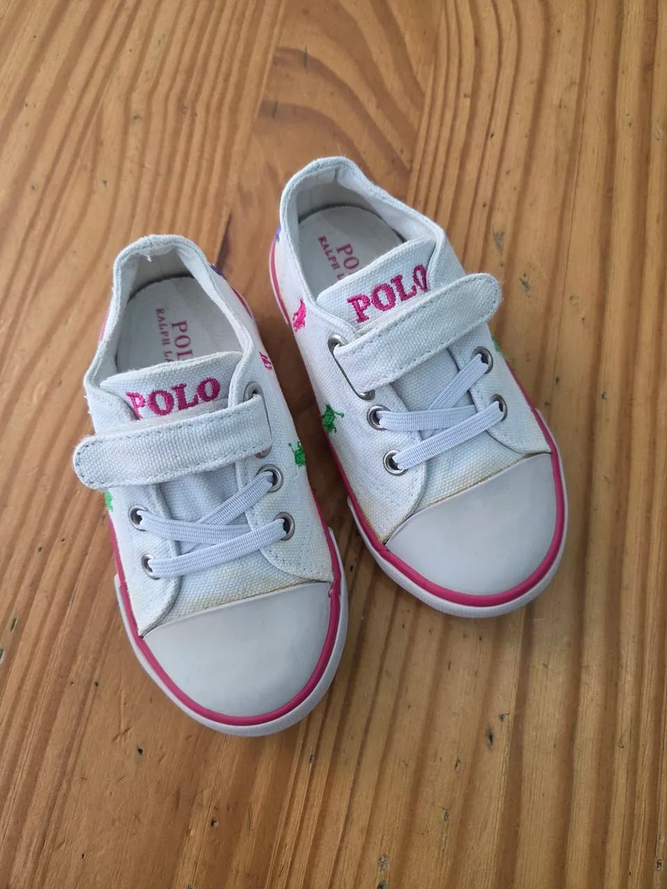 tenis polo ralph lauren infantil branco 21/22
