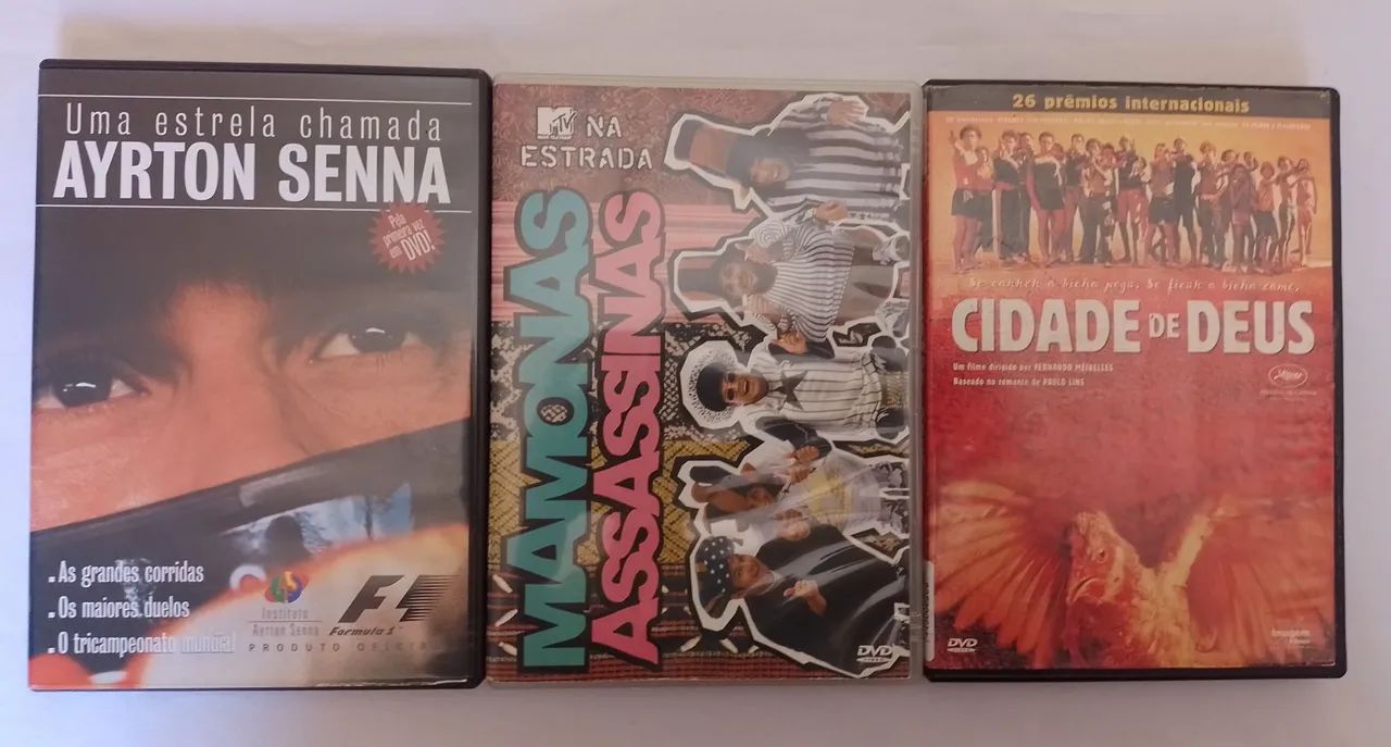 Filmes nacionais em DVDs originais - DVD, Blu-Ray e Vídeo Cassete