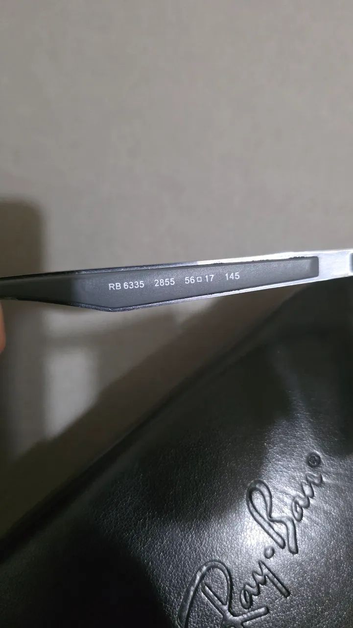 Armação Óculos de Grau Ray-Ban RB 6335 2855 56-17 Com Estojo - Foto 5