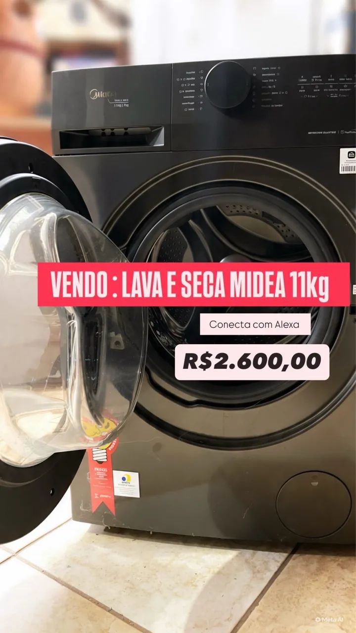 LAVA E SECA MIDEA 11kg 