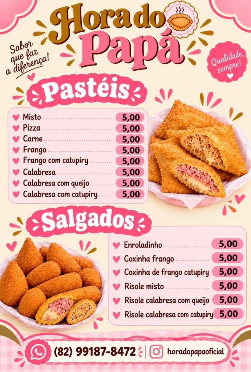 Revenda de salgados!