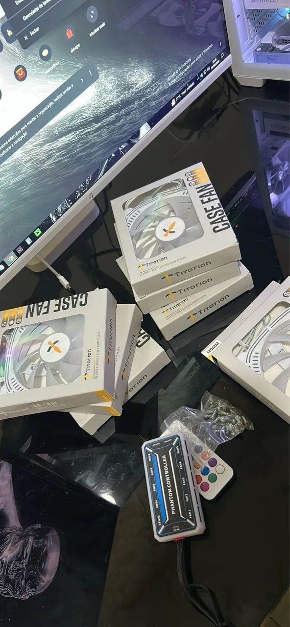 Kit 7 ventoinhas titorion RGB - Foto 3