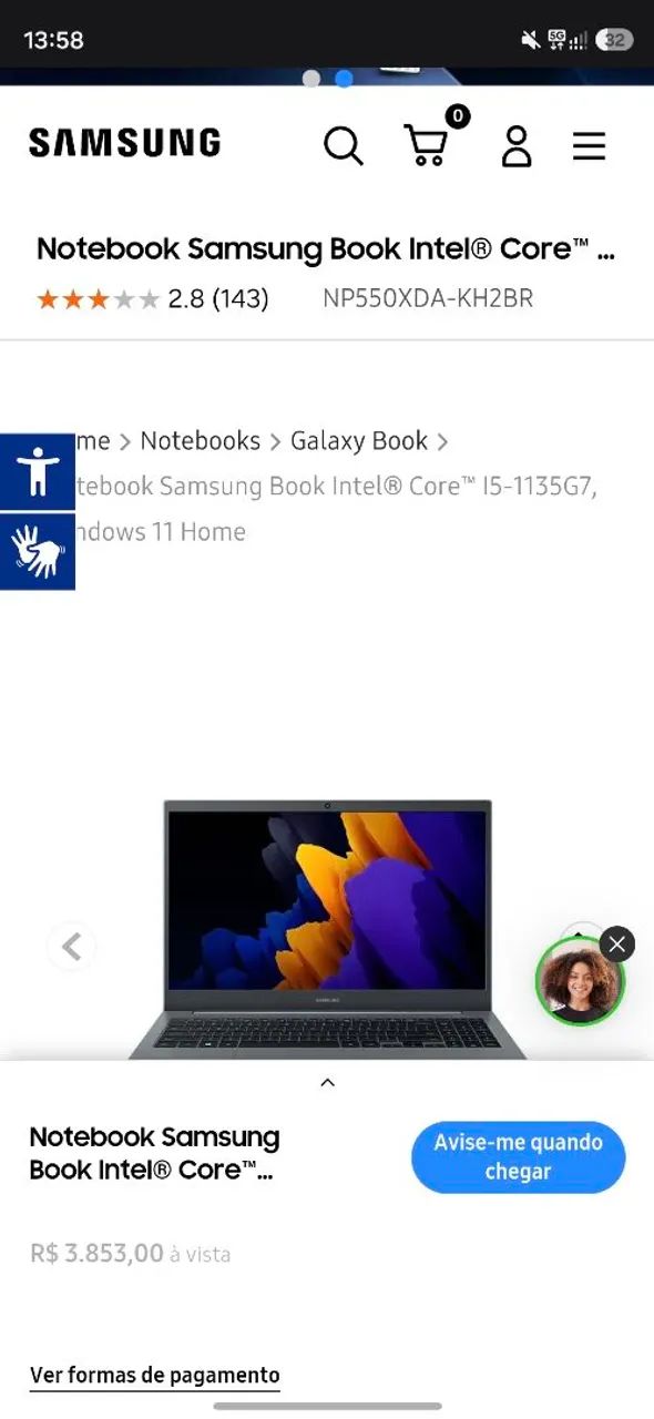 Notebook Samsung Book i5 - Foto 3