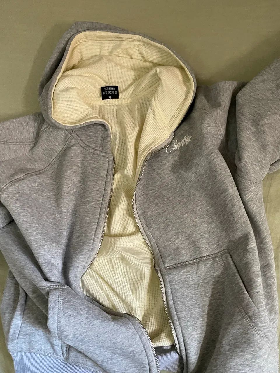 Moletom Corteiz HMP Thermal Zip Cinza