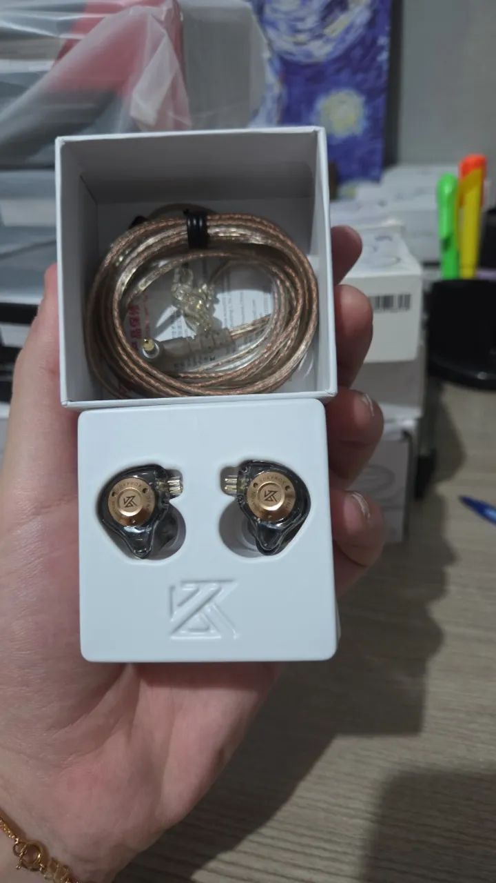 Fone KZ EDX Pro X com Microfone