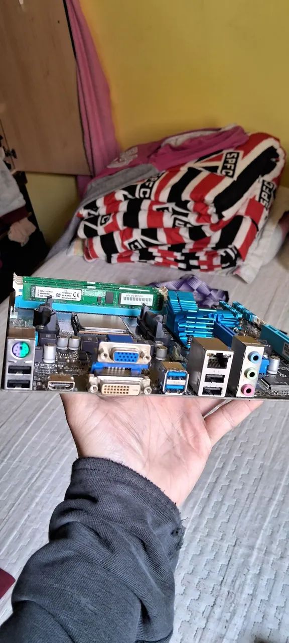 Kit upgrade com Placa-mãe processador e memória ram ddr3 - Foto 3