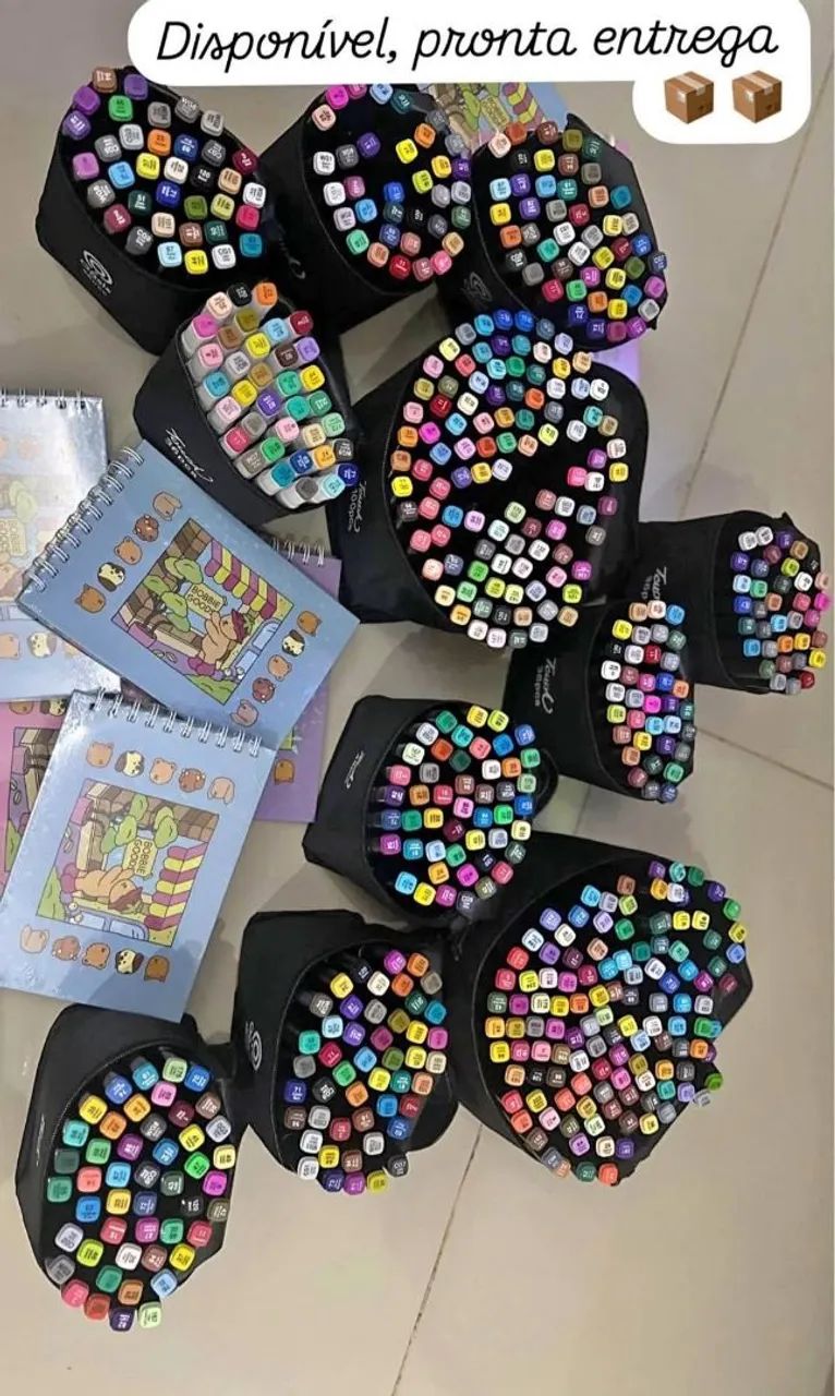 Kit canetinhas 24 cores + livro Colorir  - Foto 2