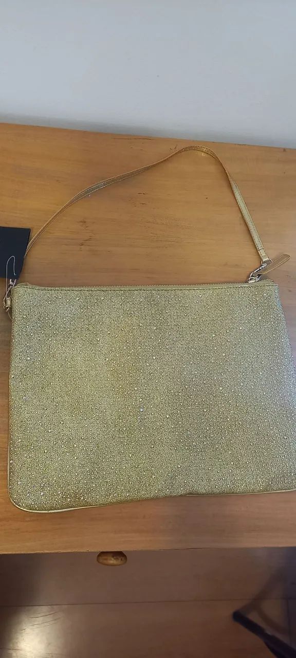 Bolsa schutz dourada - Foto 3