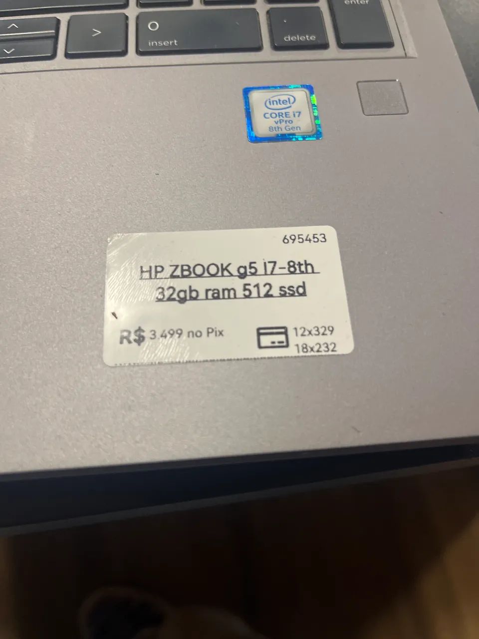 Hp Zbook g5 i7-8th 32gb ram 512ssd  - Foto 2