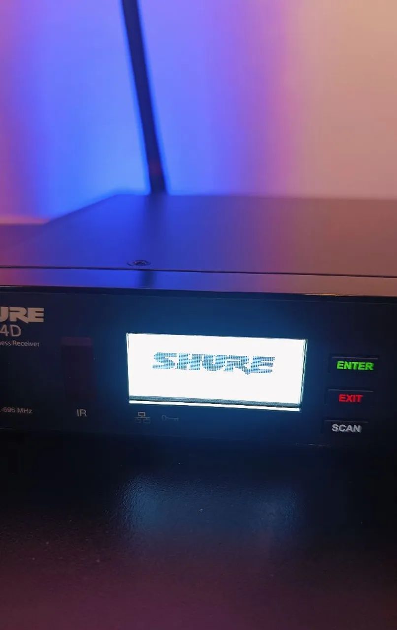Receptor Digital Dante Shure ULXD4D Duplo L50