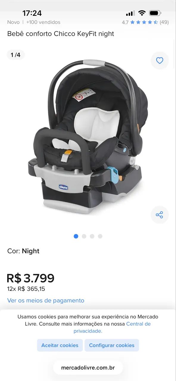 Bebê conforto CHICCO - Foto 3